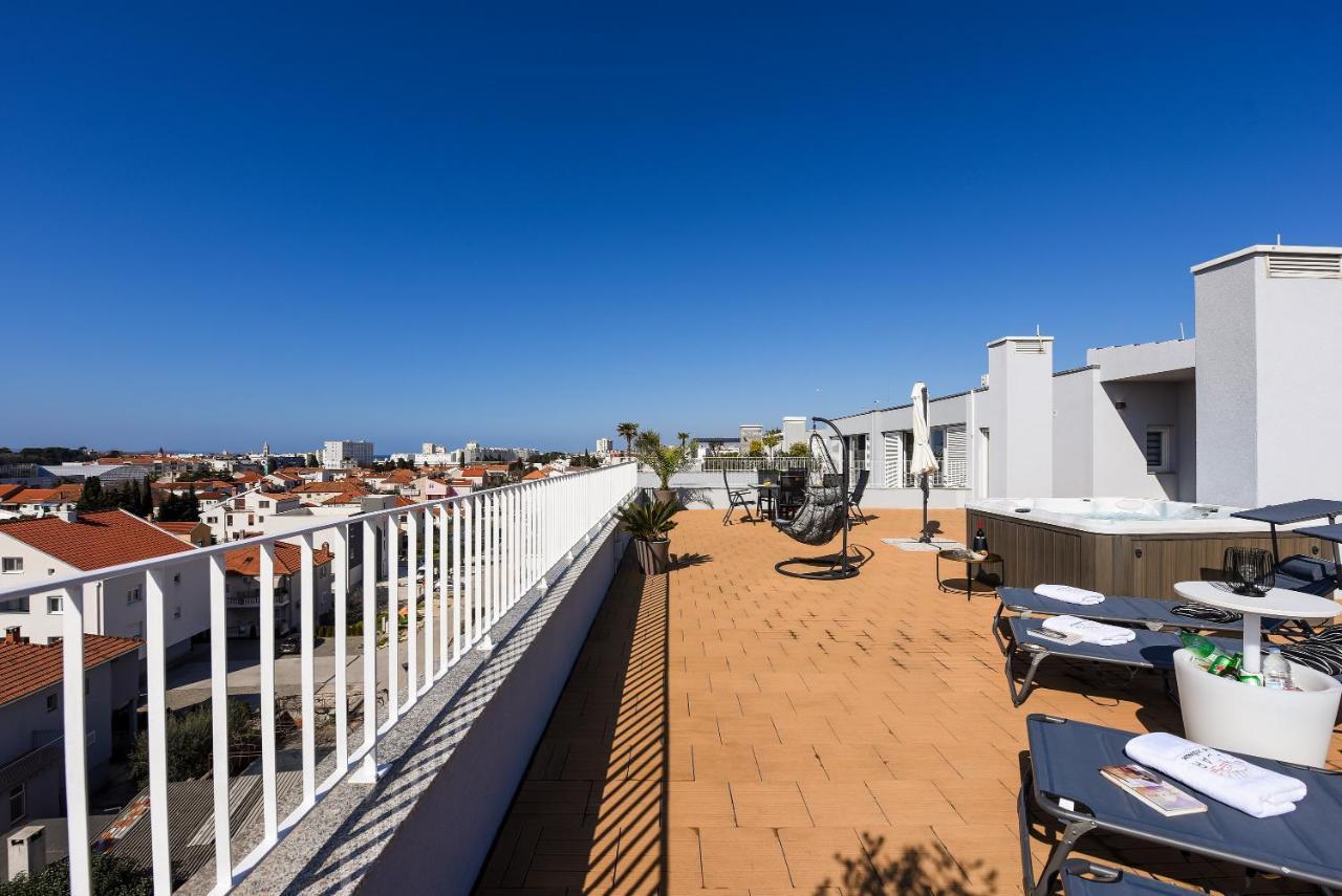 Zadar Sunset Penthouse With Spectacular View And Jacuzzi Leilighet Eksteriør bilde